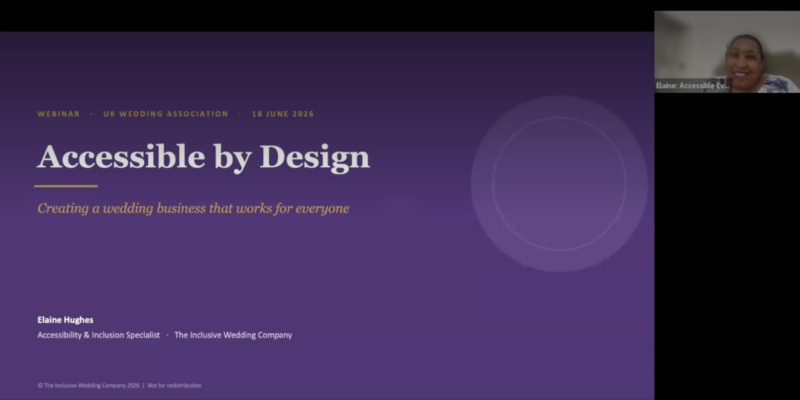Elaine Huges about to present accessible by design for UKWA members