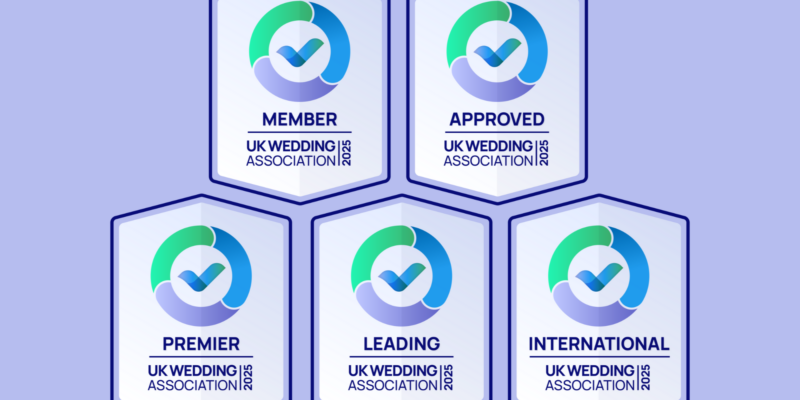UK Wedding Association Badges